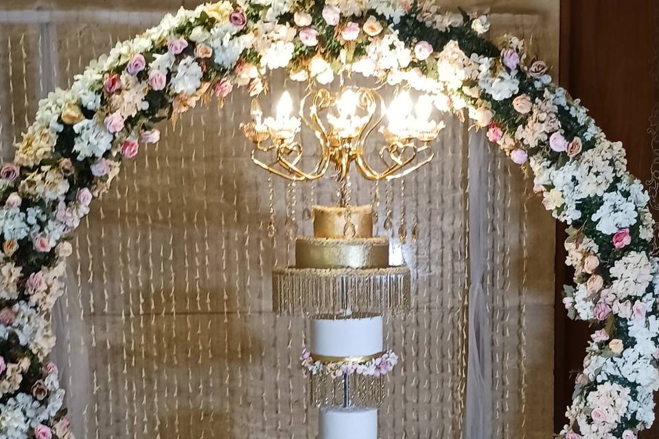 Ring ceremony cake