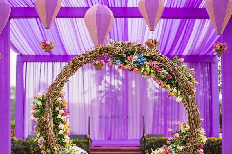 Purple ring Backdrop