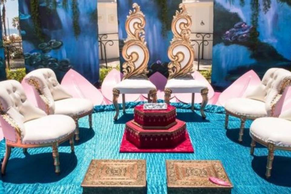 Lotus themed Mandap