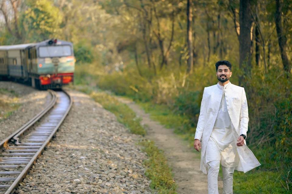 Groom Getting Ready