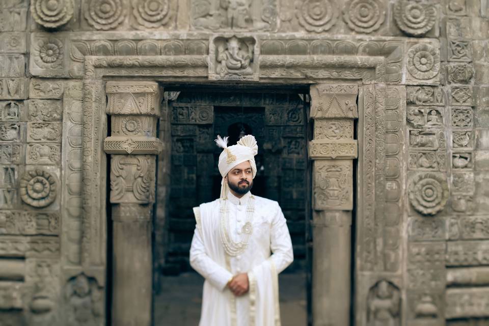 Groom Getting Ready