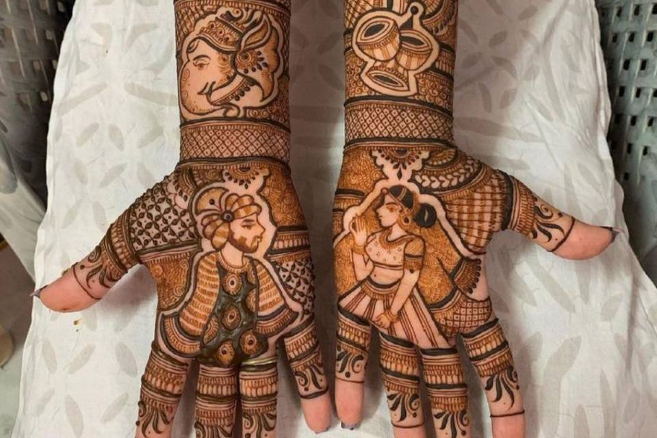 3d braidal mehandi 4100