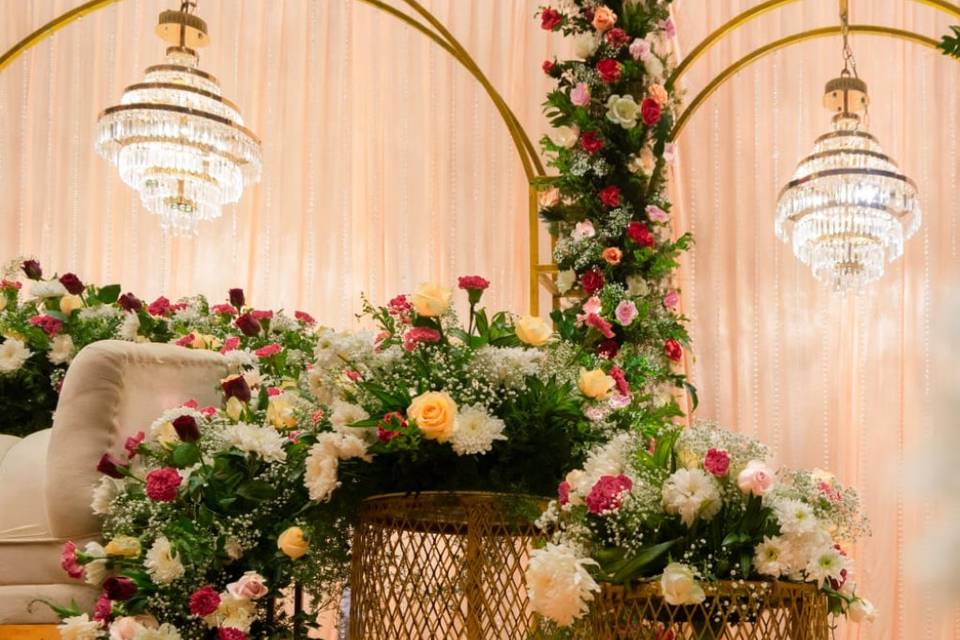 Reception decor