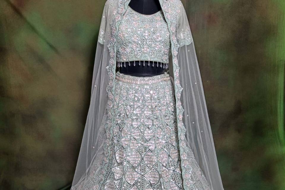 Reception lehenga