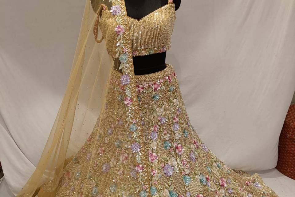 Reception lehenga