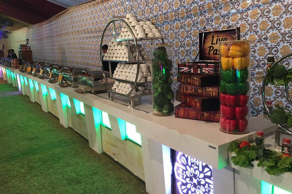 Wedding catering counter