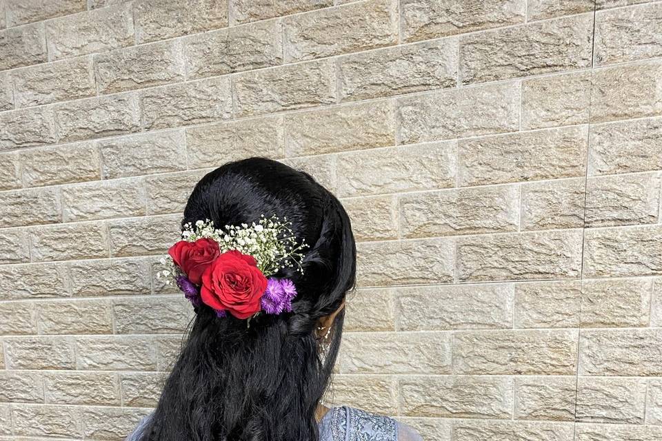 Reception hairstyle