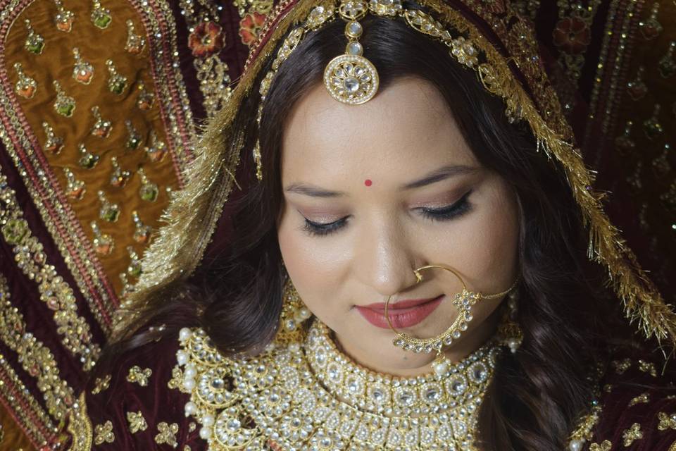 Subtle & Dewy Bridal look