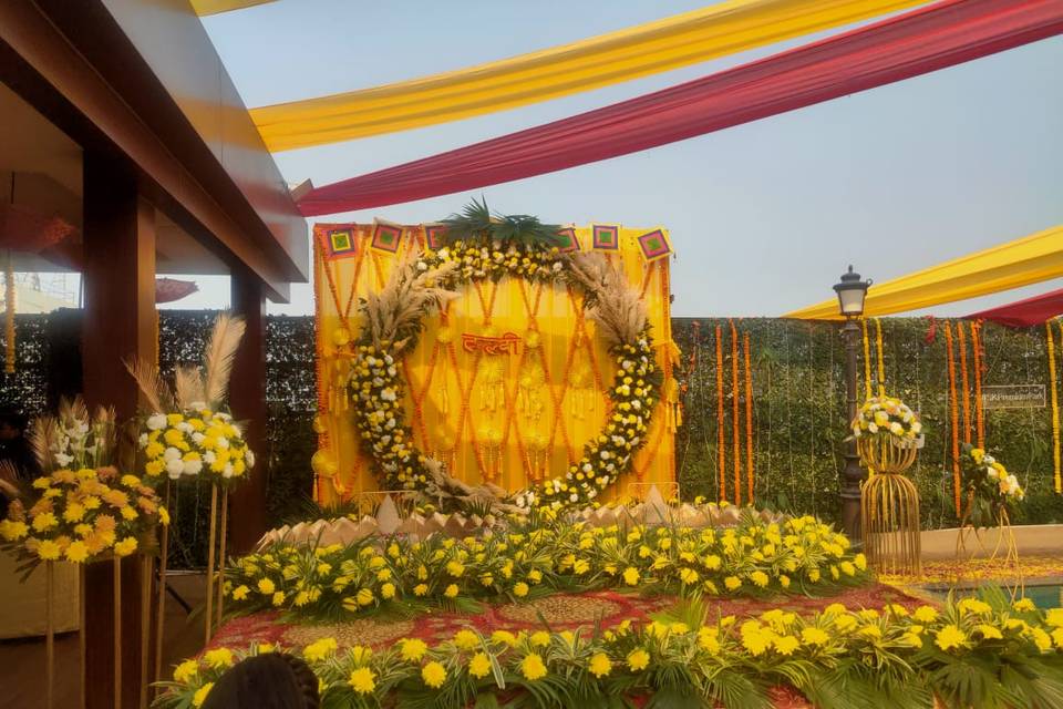 Haldi backdrop