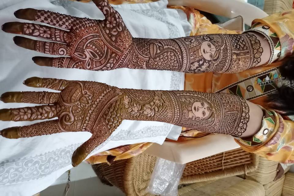 Bridal mehendi dulha dulhan