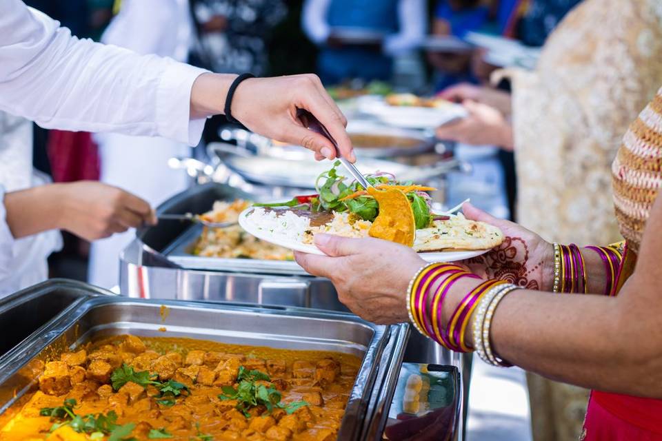 Catering setup