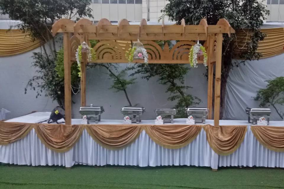 Catering setup