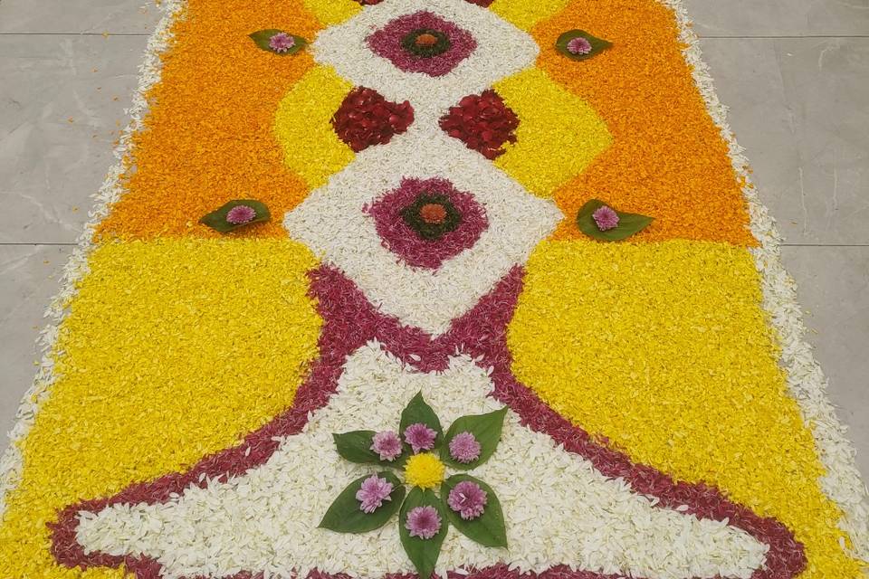 Saptpadi rangoli