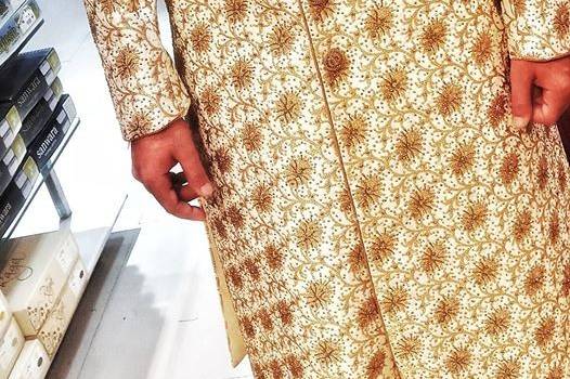 Sherwani Off white Peach