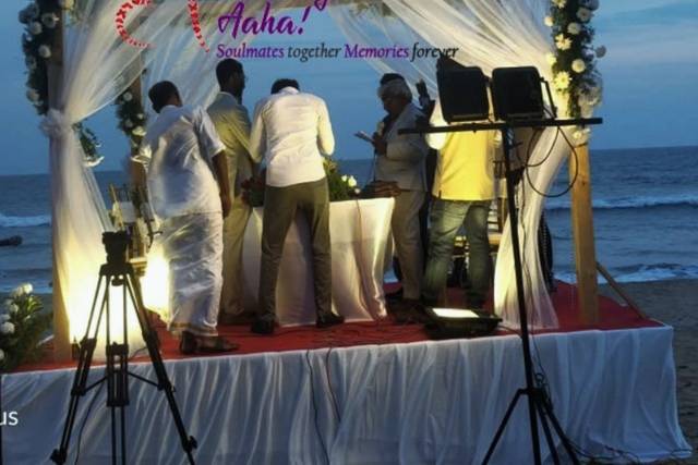 Intercontinental Beach Wedding