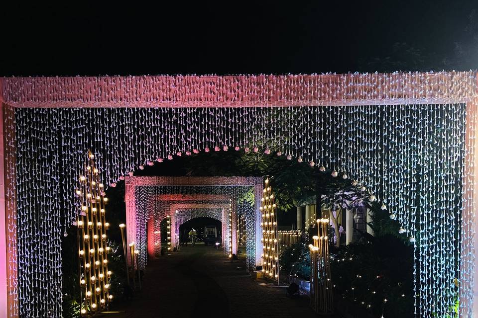 Light up entrance