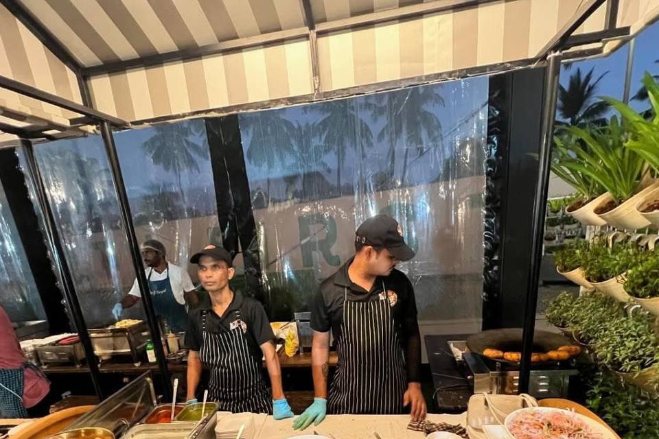 Catering setup
