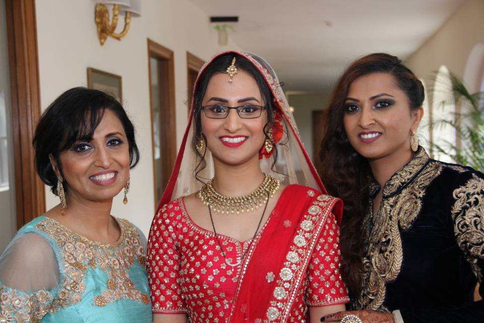 Bride with Relatives