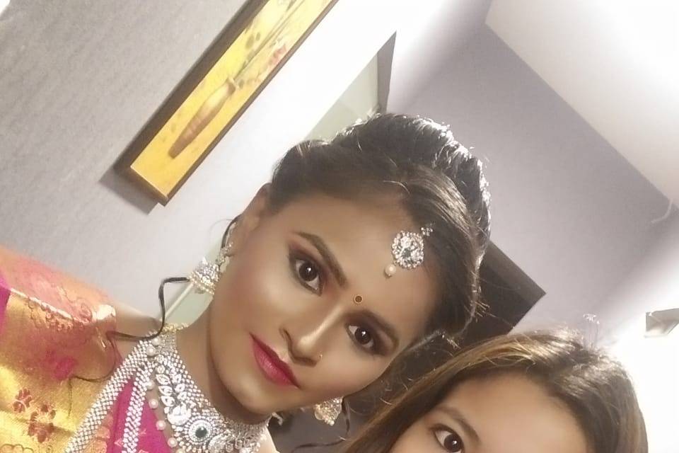 Bride with our stylist