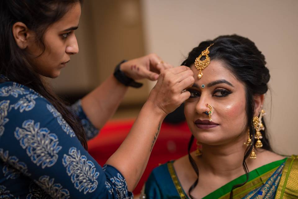 The Bride getting ready..