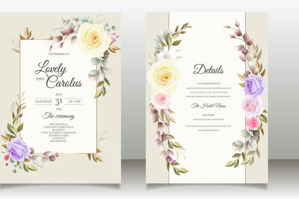 Invitation card designs