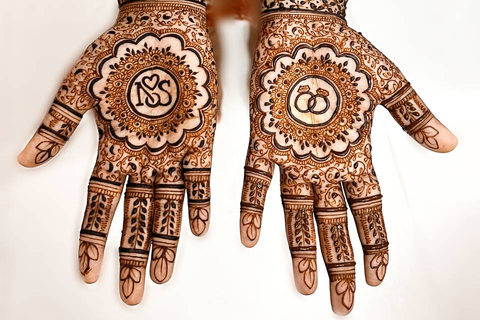 Engagment mehendi design