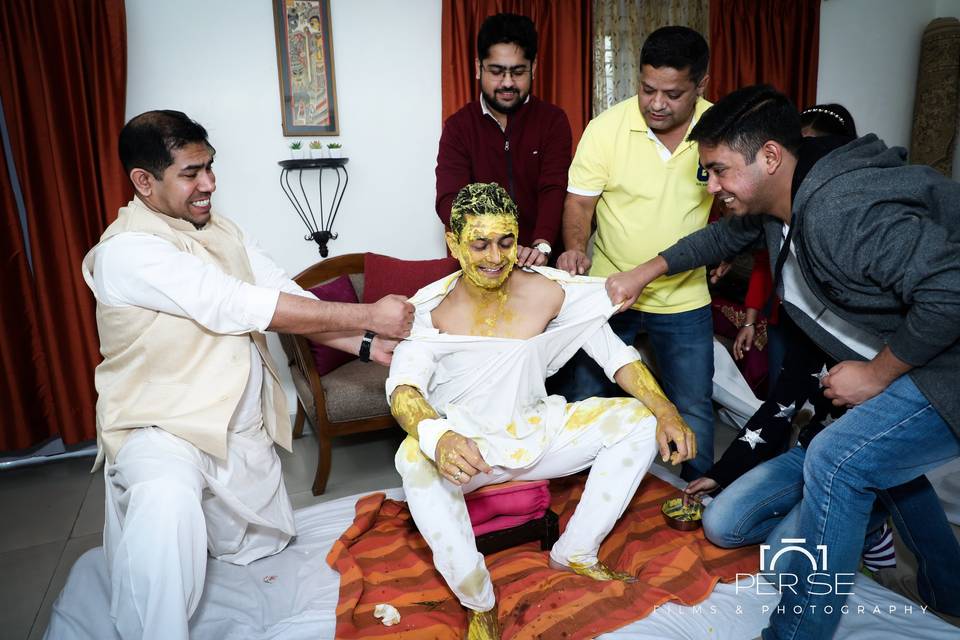 Groom's haldi