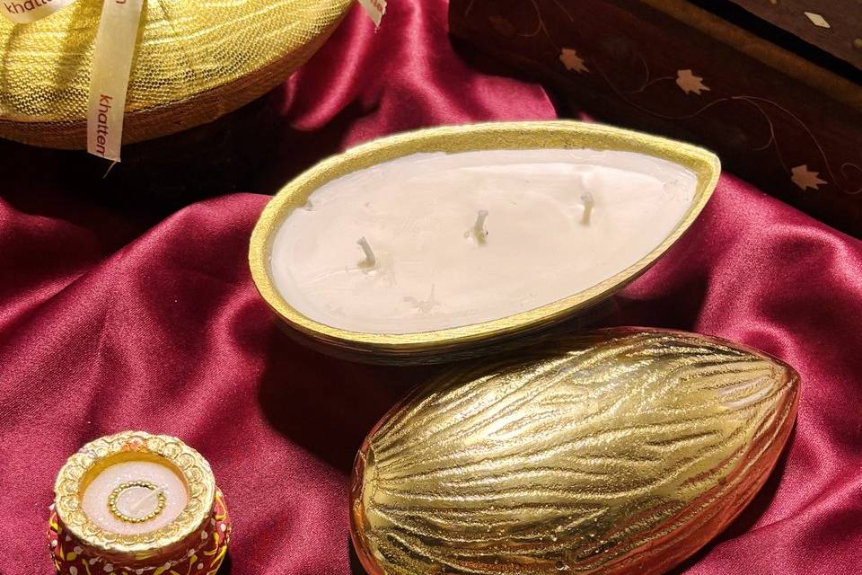 Almond Wedding Candle