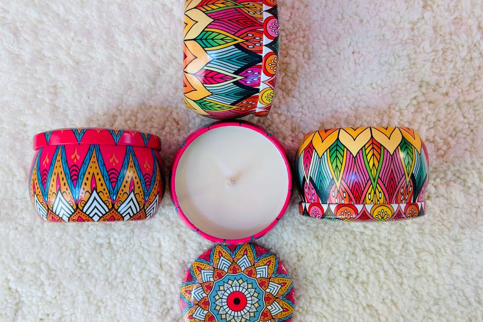 Mandala Candle