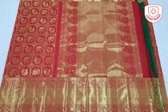 Kanchipuram Pure Handloom Bridal Silk Saree 139 – Kanchipuram Lakshaya Silks  - Manufacturer