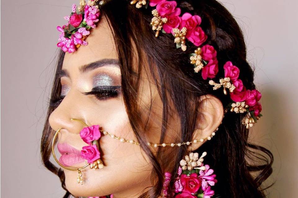 Mehendi makeup