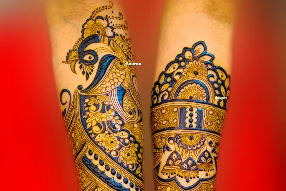 Kalamkari peacock. #bridalhenna #bridalmehndi #weddingday #wedding  #wedding2018 #weddingsutra #… | Wedding mehndi designs, Bridal henna designs,  Henna designs hand