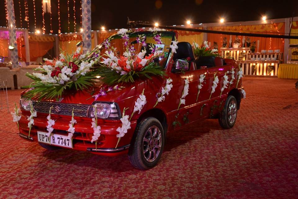 Wedding car decor