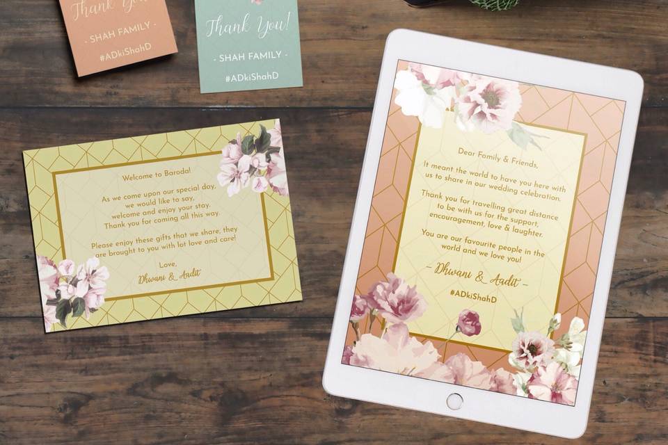 Wedding stationery