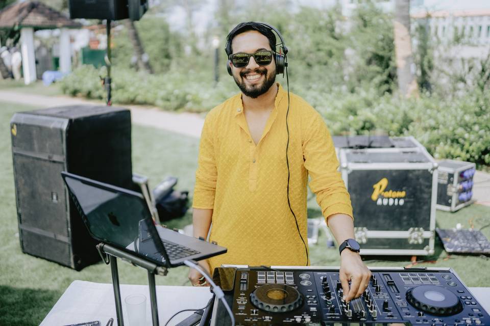 Music Setup for Haldi Ceremony