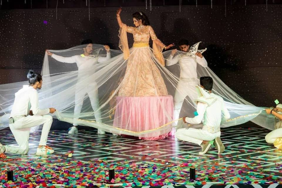 Bride groom with our dancers