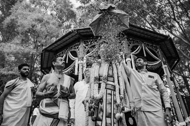 Groom's entry