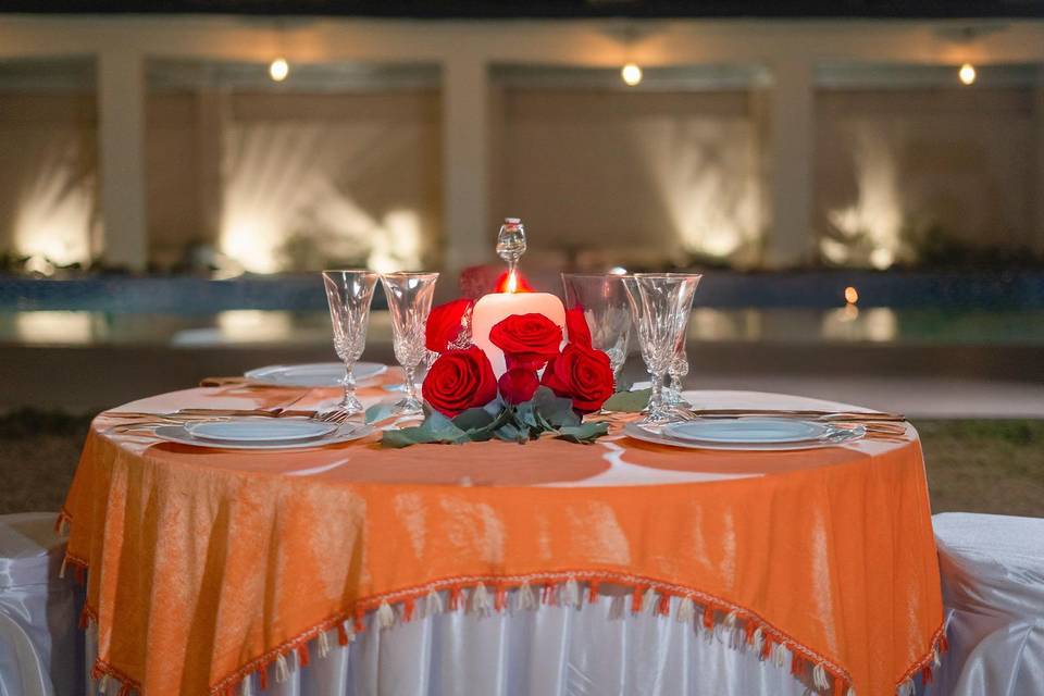 Catering setup