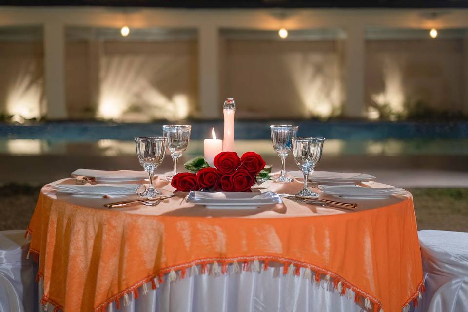 Catering setup