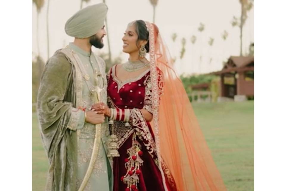 Bride and Groom Outfits