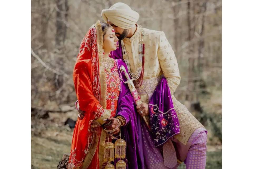 Bride and Groom Outfits