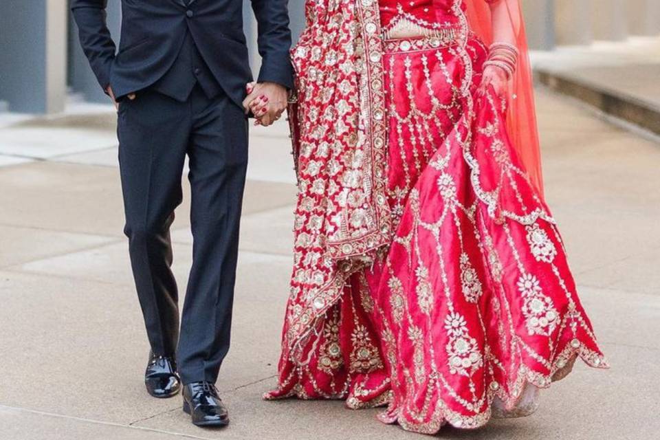 Bride and Groom Outfits