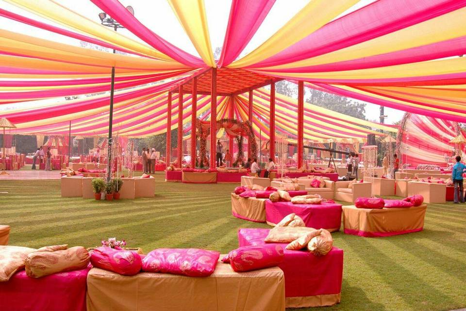 Seating for a sangeet