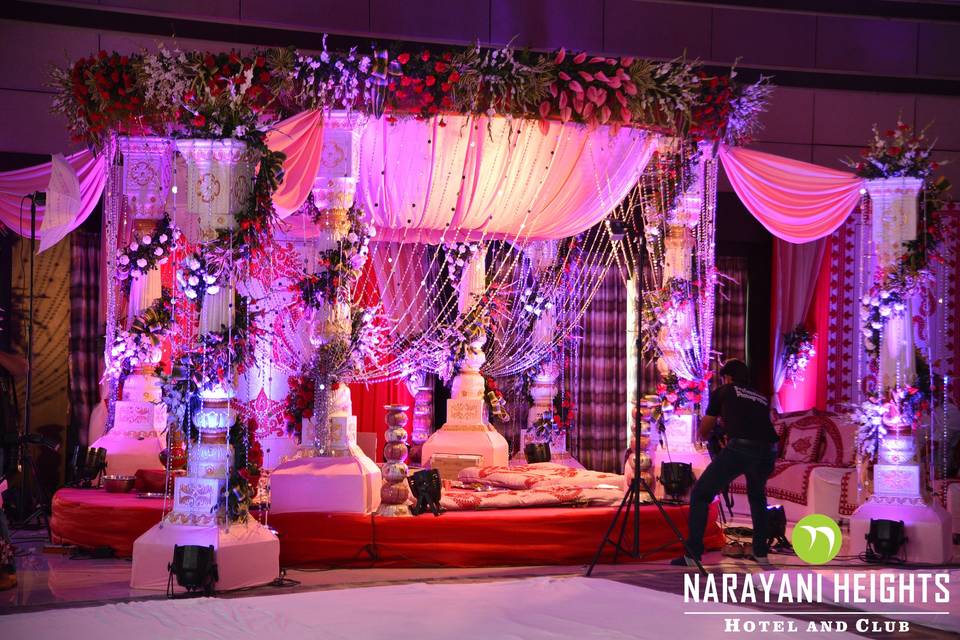 Mandap setup