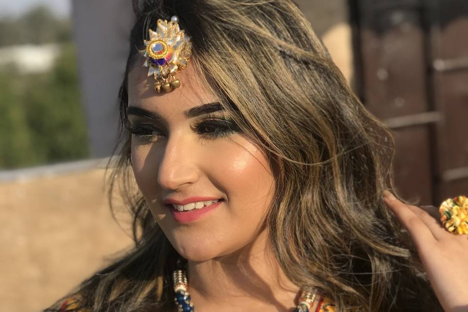 Haldi Bride makeup