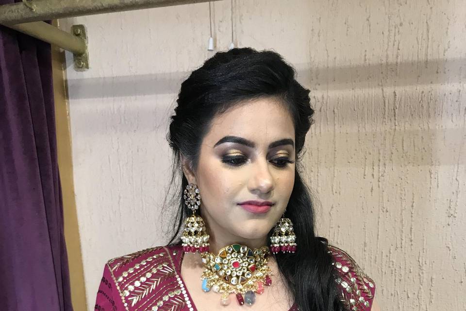 Roka Bride makeup