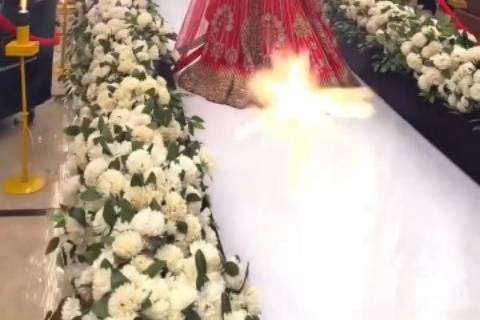 Bride's entry