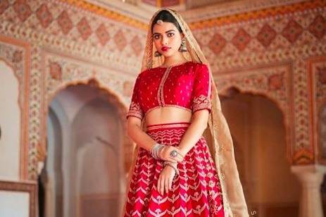 Vasansi Jaipur - Handcrafted bridal lehenga, detailed with... | Facebook