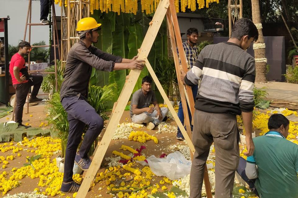 Haldi Stage Decor