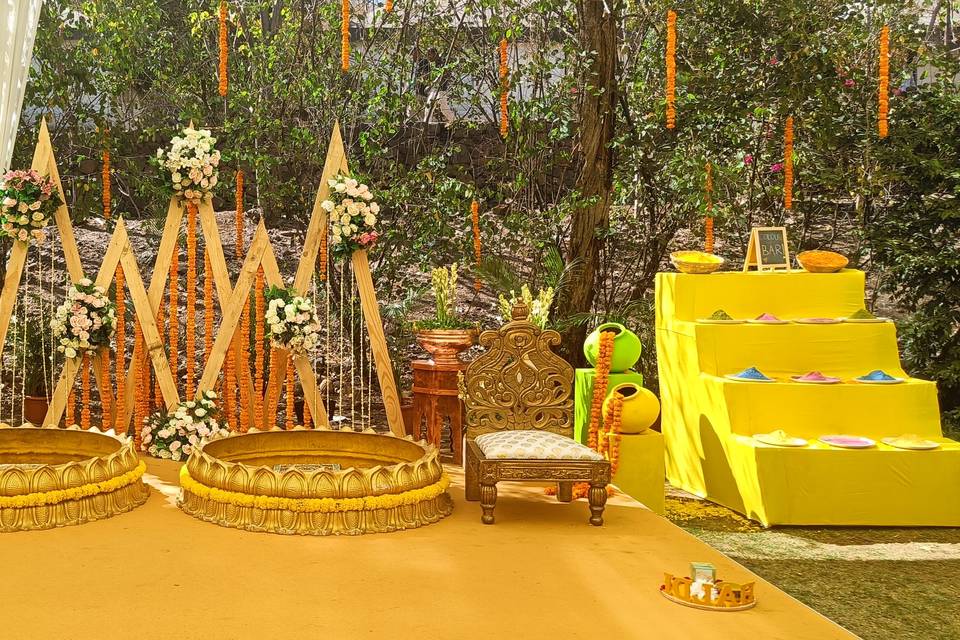 Haldi Stage Decor